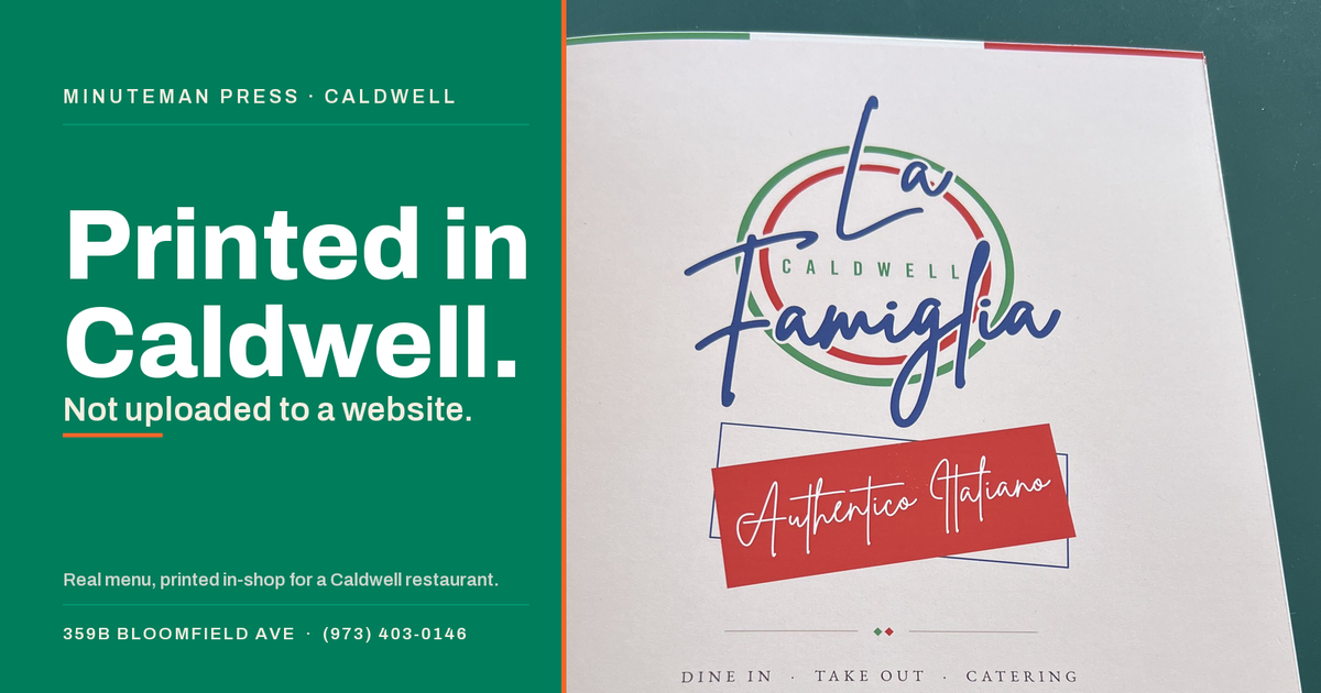 A Template Gets You Started. A Printer Who Cares Gets It Right.